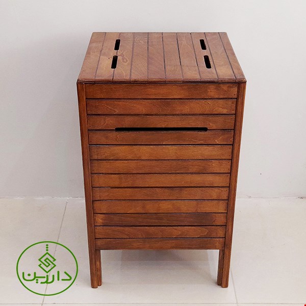 سبد رخت چرک چوبی دارژین 